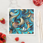 Abstracte fractale patronen servet (Insitu)