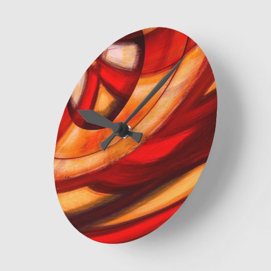 Abstracte fractale Posters Afdrukken Ronde Klok (Hoek)