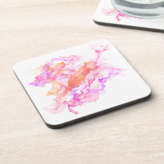 Abstracte fractale rook bier onderzetter (Linkerzijde)