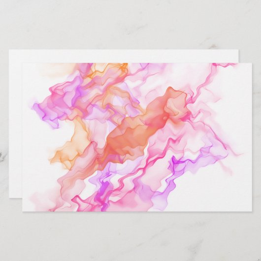 Abstracte fractale rook briefpapier (Voorkant / Achterkant)