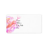 Abstracte fractale rook etiket (Voorkant)