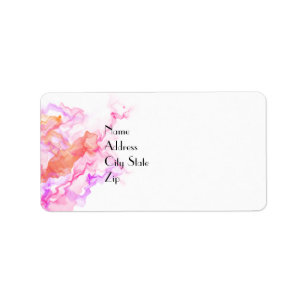 Abstracte fractale rook etiket