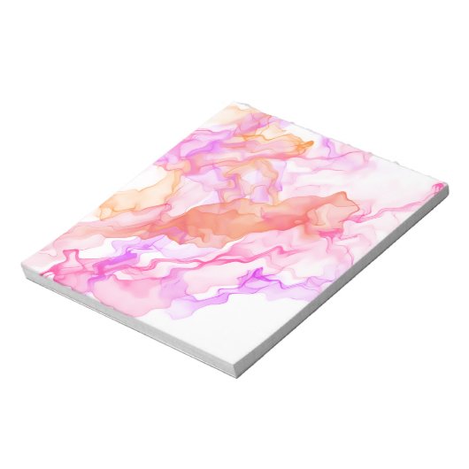 Abstracte fractale rook notitieblok (Linkerzijde)