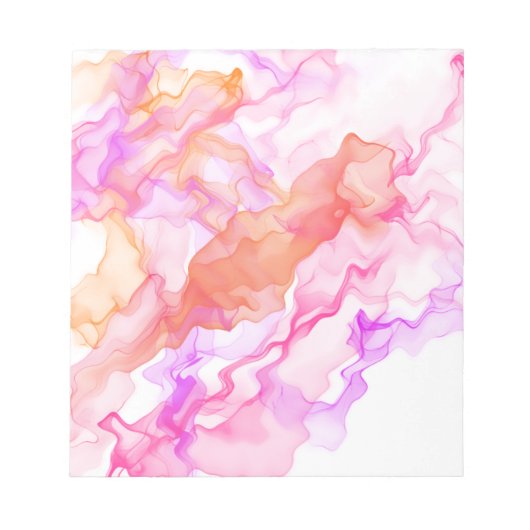 Abstracte fractale rook notitieblok (Voorkant)