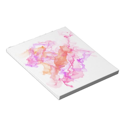 Abstracte fractale rook notitieblok (Schuin)