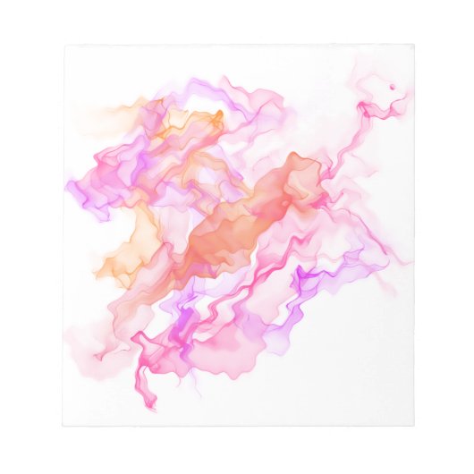 Abstracte fractale rook notitieblok (Voorkant)