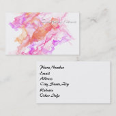 Abstracte fractale rook visitekaartje (Voorkant / Achterkant)