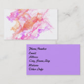 Abstracte fractale rook visitekaartje (Voorkant / Achterkant)