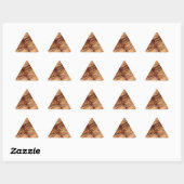 Abstracte fractale Sticker van bruine grunge (Vel)