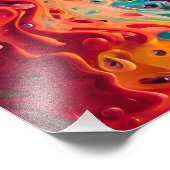Abstracte fractale textuur foto afdruk (Hoek)