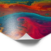 Abstracte fractale textuur foto afdruk (Hoek)