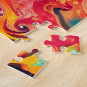 Abstracte fractale textuur legpuzzel (Zijkant)