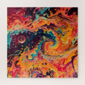 Abstracte fractale textuur legpuzzel (Horizontaal)