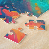 Abstracte fractale textuur legpuzzel (Zijkant)