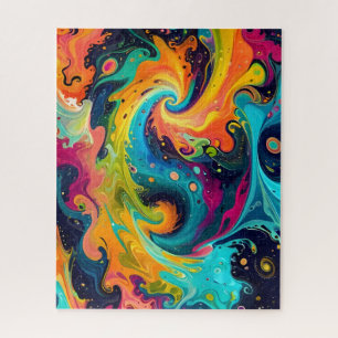 Abstracte fractale textuur legpuzzel