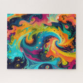 Abstracte fractale textuur legpuzzel (Horizontaal)