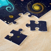 Abstracte fractale textuur legpuzzel (Zijkant)