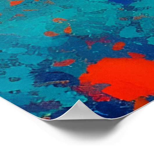 Abstracte fractale textuur poster (Hoek)