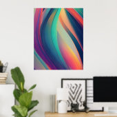 Abstracte fractale textuur poster (Thuiskantoor)