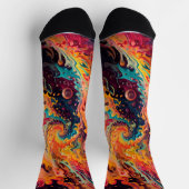 Abstracte fractale textuur sokken (Top)