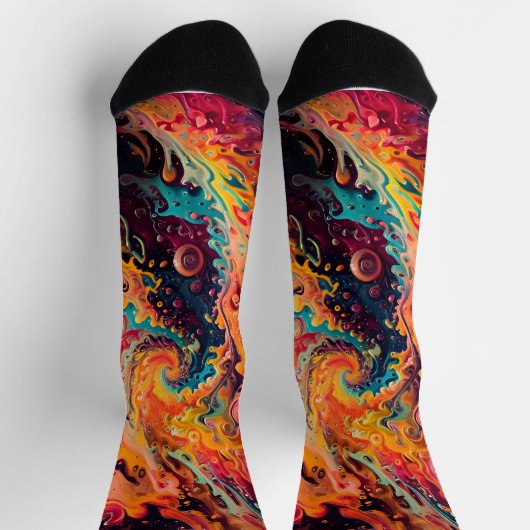 Abstracte fractale textuur sokken (Top)