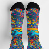 Abstracte fractale textuur sokken (Top)