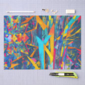 Abstracte fractale textuur tissuepapier (Craft)