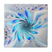 Abstracte fractale ventilator keramische Tegel Tegeltje (Voorkant)