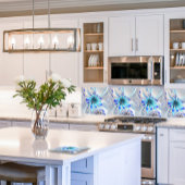 Abstracte fractale ventilator keramische Tegel Tegeltje