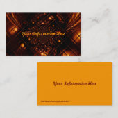 Abstracte fractale Visitekaartjes voor brandblusgl (Voorkant / Achterkant)