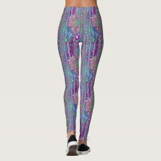 abstracte fractals leggings (Achterkant)