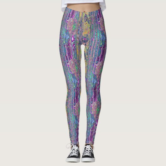 abstracte fractals leggings (Voorkant)