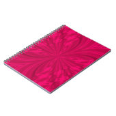 Abstracte frambozenroze vlinder notitieboek (Linkerzijde)