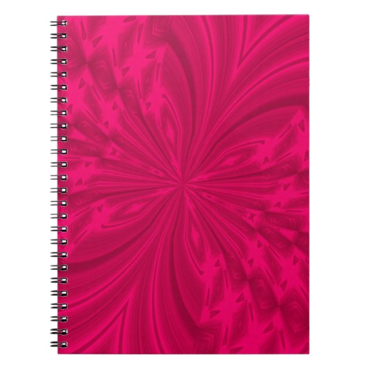 Abstracte frambozenroze vlinder notitieboek (Voorkant)
