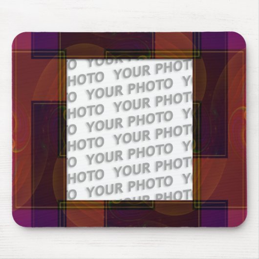 Abstracte frame ARTs 3 + jouw foto Muismat (Voorkant)