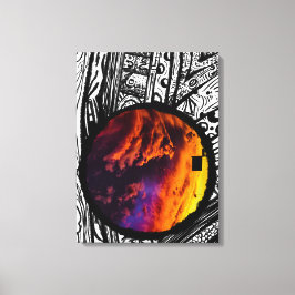 Abstracte Frame Kunstfotografie ( Magische Lucht ) Canvas Afdruk