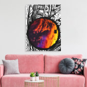 Abstracte Frame Kunstfotografie ( Magische Lucht ) Canvas Afdruk (Insitu (Woonkamer))