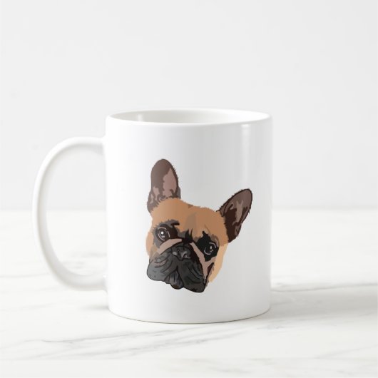 Abstracte Franse Bulldog Coffee Mok (Links)