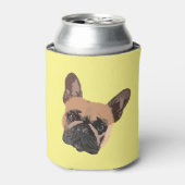 Abstracte Franse Bulldog Koelbox Blikjeskoeler (Blikje Voorkant)
