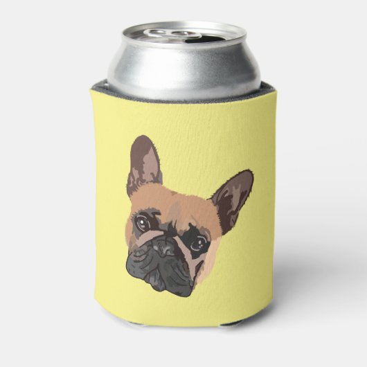 Abstracte Franse Bulldog Koelbox Blikjeskoeler (Blikje Achterkant)