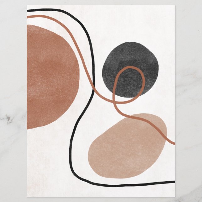 Abstracte freeform-schraappapier (Voorkant)