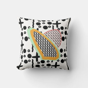 Abstracte Fruit Papaja Drakenfruit Patroon Worp  Kussen