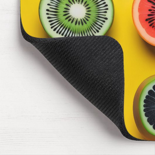 Abstracte fruitkleuren muismat (Hoek)