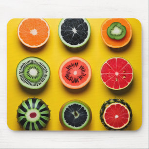 Abstracte fruitkleuren muismat