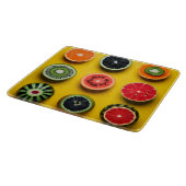 Abstracte fruitkleuren snijplank (Hoek)