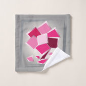 Abstracte fuchesbloem bad handdoek (Wasdoekje)