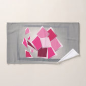 Abstracte fuchesbloem bad handdoek (Handdoek)