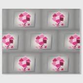 Abstracte fuchesbloem cadeaupapier (Vlak)