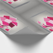 Abstracte fuchesbloem cadeaupapier (Hoek)