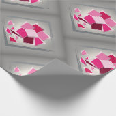 Abstracte fuchesbloem cadeaupapier (Hoek)